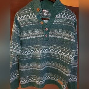 Sherpa Adventure Gear Merino Wool Alpaca Blend Sweater Green Size Large